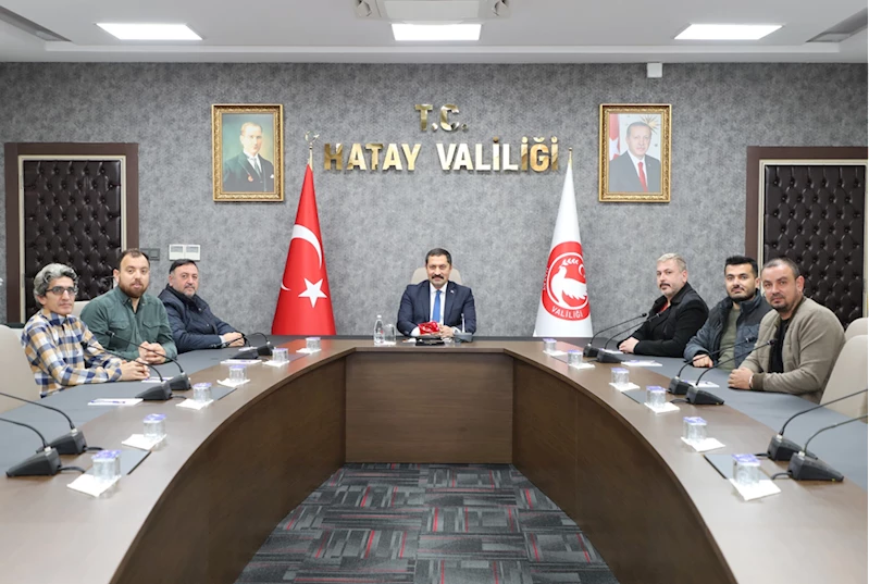 Hatay Basın Cemiyeti yönetiminden Vali Mustafa Masatlı