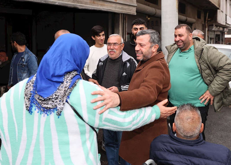 Yüreğir Belediye Başkanı Kocaispir, esnaf ve vatandaşlarla görüştü 