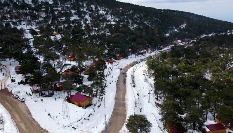 Zorkun Yaylası Bembeyaz Oldu