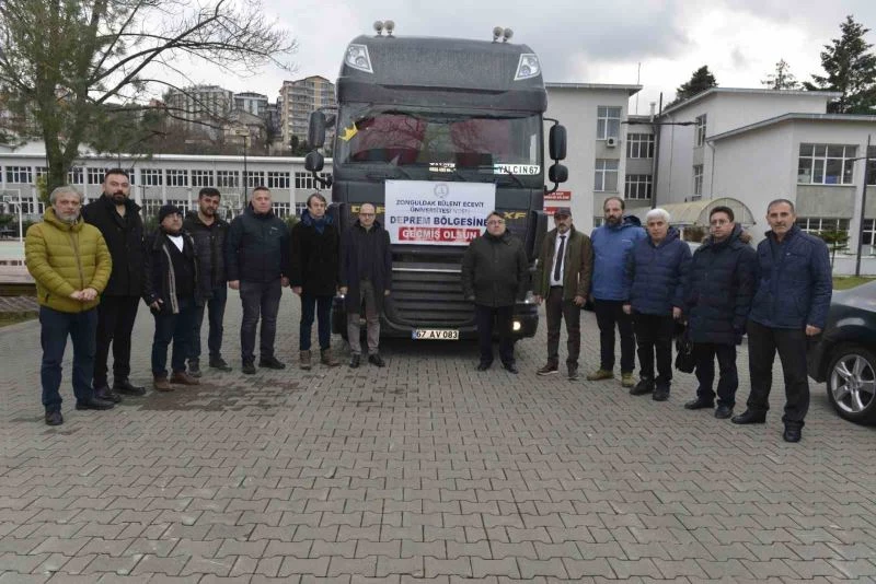 Zonguldak Bülent Ecevit Üniversitesi’nden deprem bölgesine destek
