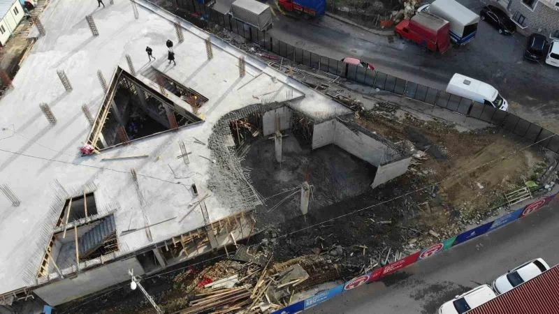 İBB’nin kreş inşaatı çöktü
