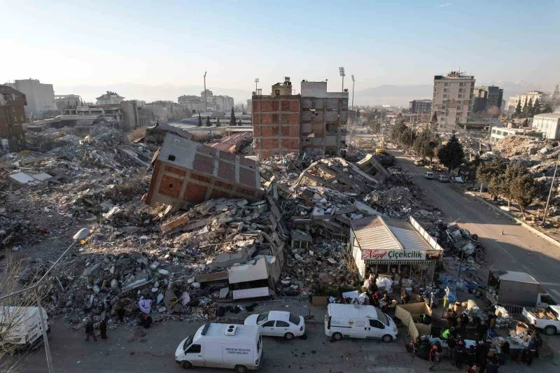 Kahramanmaraş depremin 10’uncu gününde havadan görüntülendi
