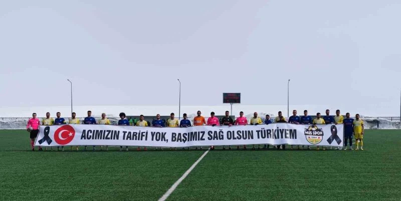 Maçın geliri depremzedelere bağışlandı
