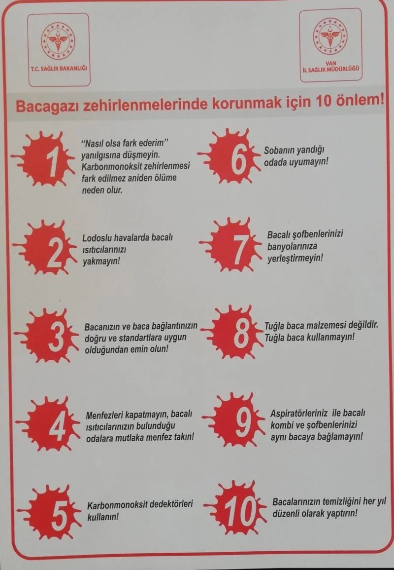 Vatandaşlar karbon monoksit zehirlenmeleri hakkında bilgilendirildi
