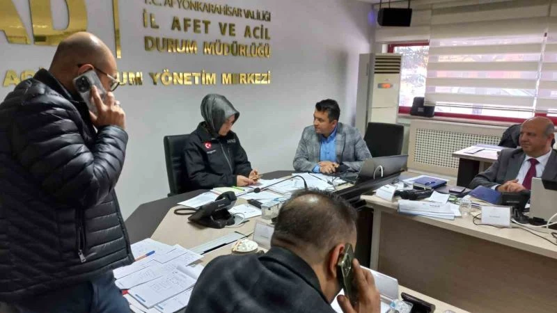  Afyonkarahisar ‘kriz koordinasyon merkezi’ kapılarını İHA’ya açtı
