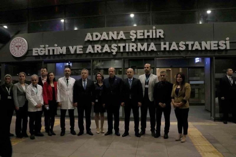 KKTC Cumhurbaşkanı Ersin Tatar, Adana Şehir Hastanesi’nde hastaları ziyaret etti
