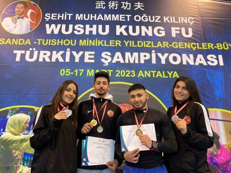 Türkiye Şampiyonasından 4 madalya ile döndüler
