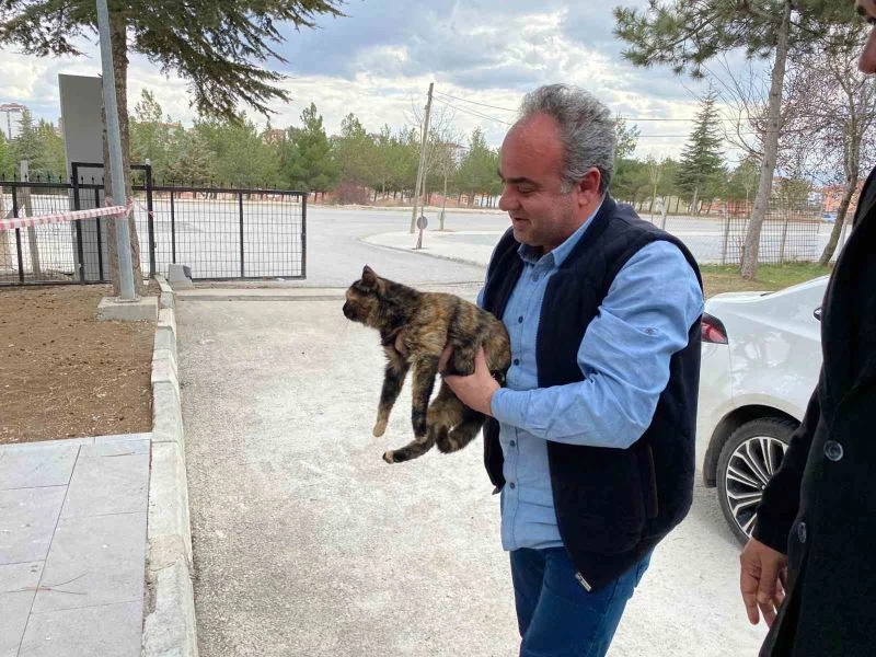 İtfaiye ekiplerinin kurtardığı “Enkaz” yeni yuvasına kavuştu
