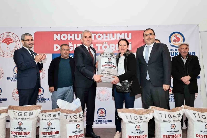 17 ilçede 700 üreticiye 94 ton nohut tohumu dağıtılacak
