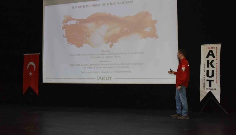 Bozüyük’te deprem bilinçlendirme semineri yapıldı
