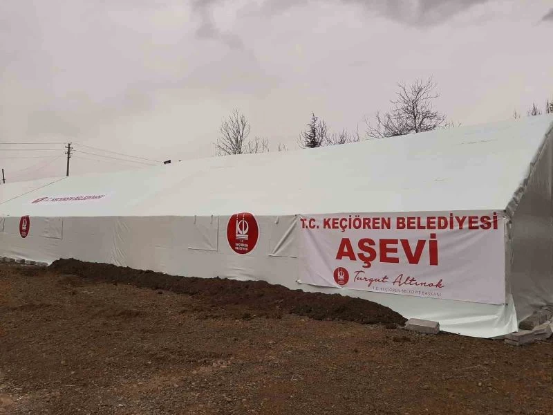 Keçiören Belediyesi deprem bölgelerine iftar çadırı kurdu
