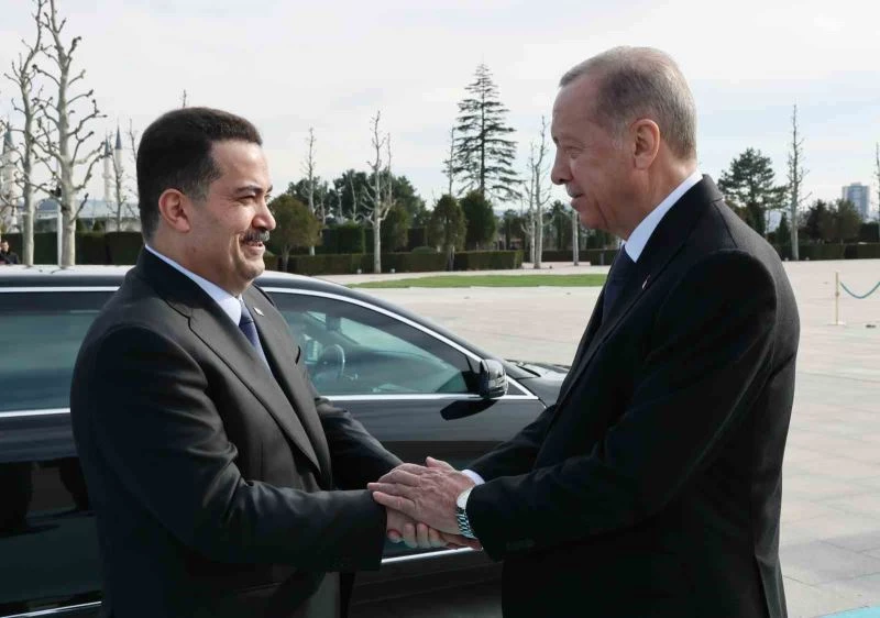Cumhurbaşkanı Erdoğan, Irak Başbakanı es-Sudani’yi resmi törenle karşıladı
