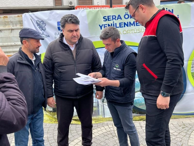 Çiftçilere sera örtüsü desteği
