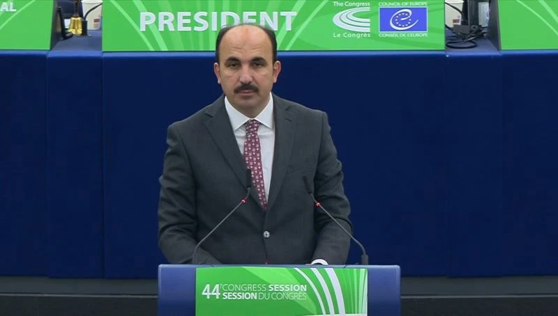 Başkanı Altay, Avrupa Konseyi Yerel ve Bölgesel Yönetimler Kongresi’nde konuştu
