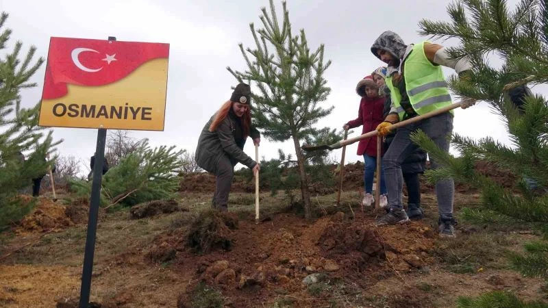 Yozgat’ta fidanlar depremde hayatını kaybedenlerin anısına toprakla buluştu
