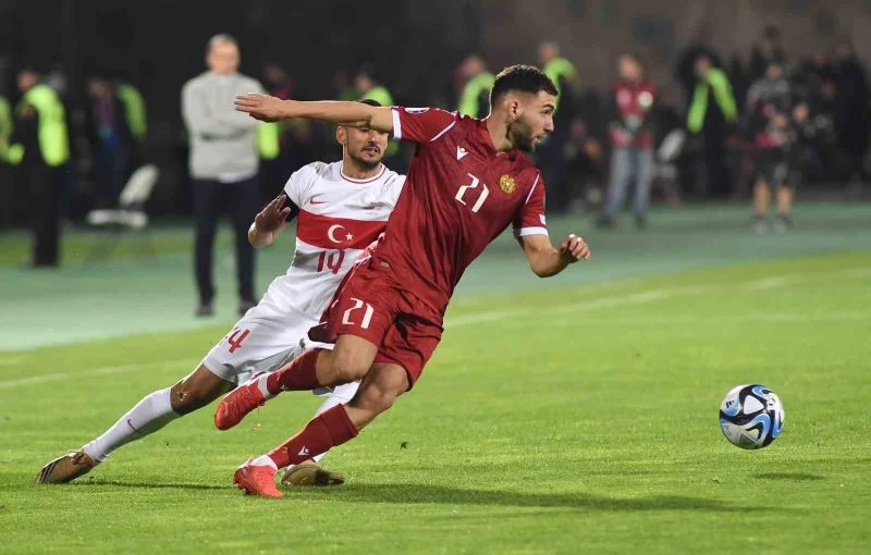 2024 Avrupa Şampiyonası Elemeleri: Ermenistan: 1 - Türkiye: 1 (İlk yarı)
