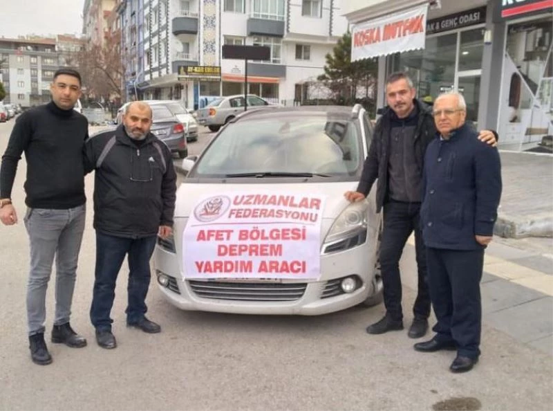 Uzmanlar Federasyonu depremzedeleri yalnız bırakmadı

