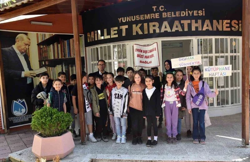 Millet Kıraathanesi Kütüphaneler Haftasında öğrencileri ağırlıyor
