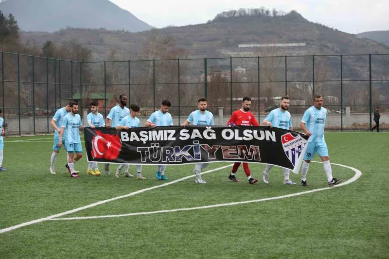 Amatör maçta centilmenlik örneği
