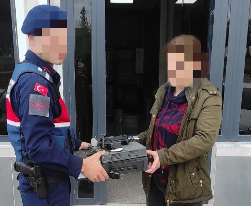 Kamu binasından çalınan cihazlar jandarma ekiplerince bulundu