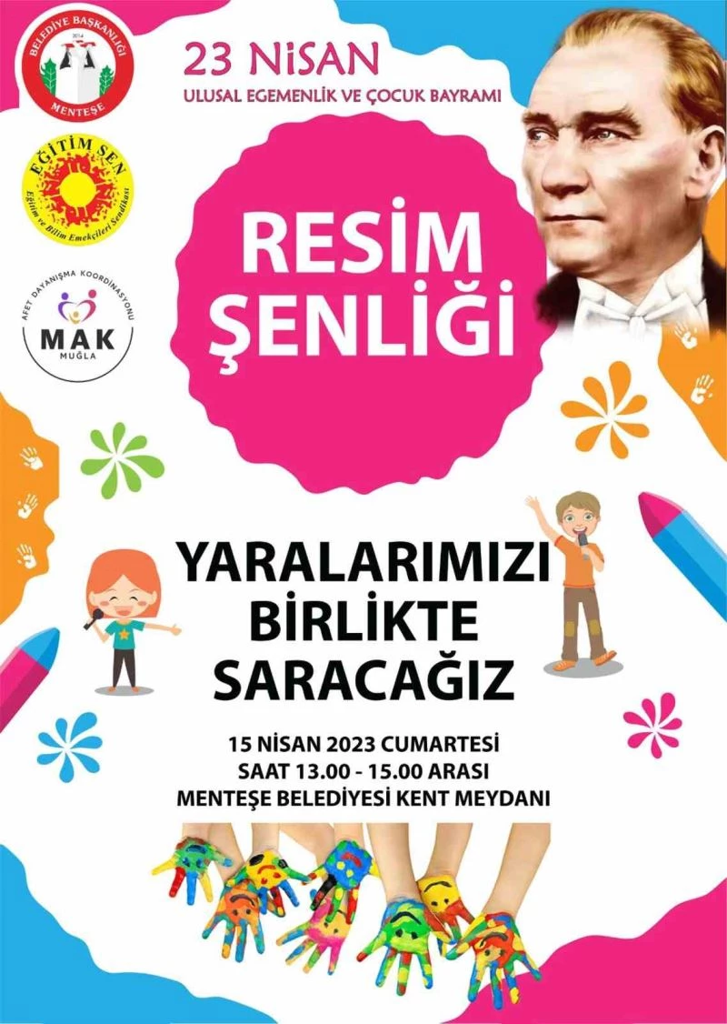 Menteşe’de 23 Nisan resim şenliği
