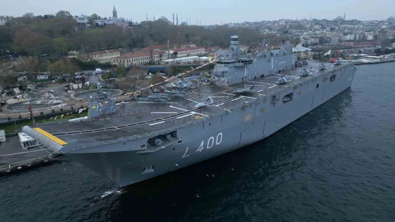 Dünyanın ilk SİHA gemisi TCG Anadolu halkın ziyaretine açılıyor
