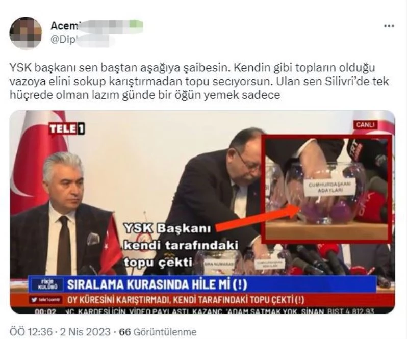 YSK üyelerini hedef gösteren paylaşımlara ilişkin soruşturma
