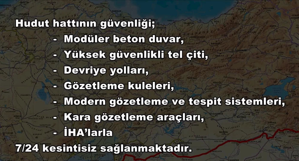 Milli Savunma Bakanlığından sınır güvenliği paylaşımı