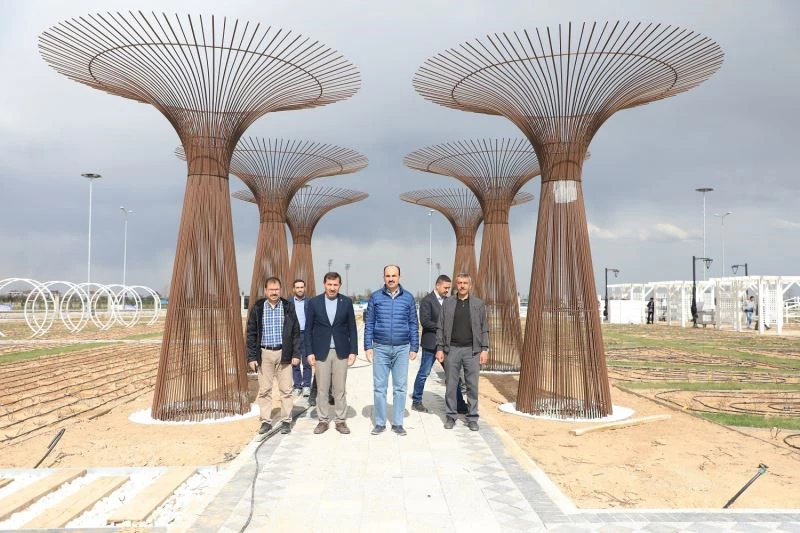 Konya’nın güzelliğine güzellik katacak Karatay Gül Bahçesi’nde sona doğru
