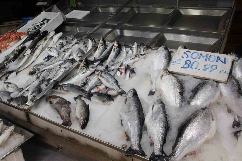 Balık tezgahlarını havuz balıkları süslüyor
