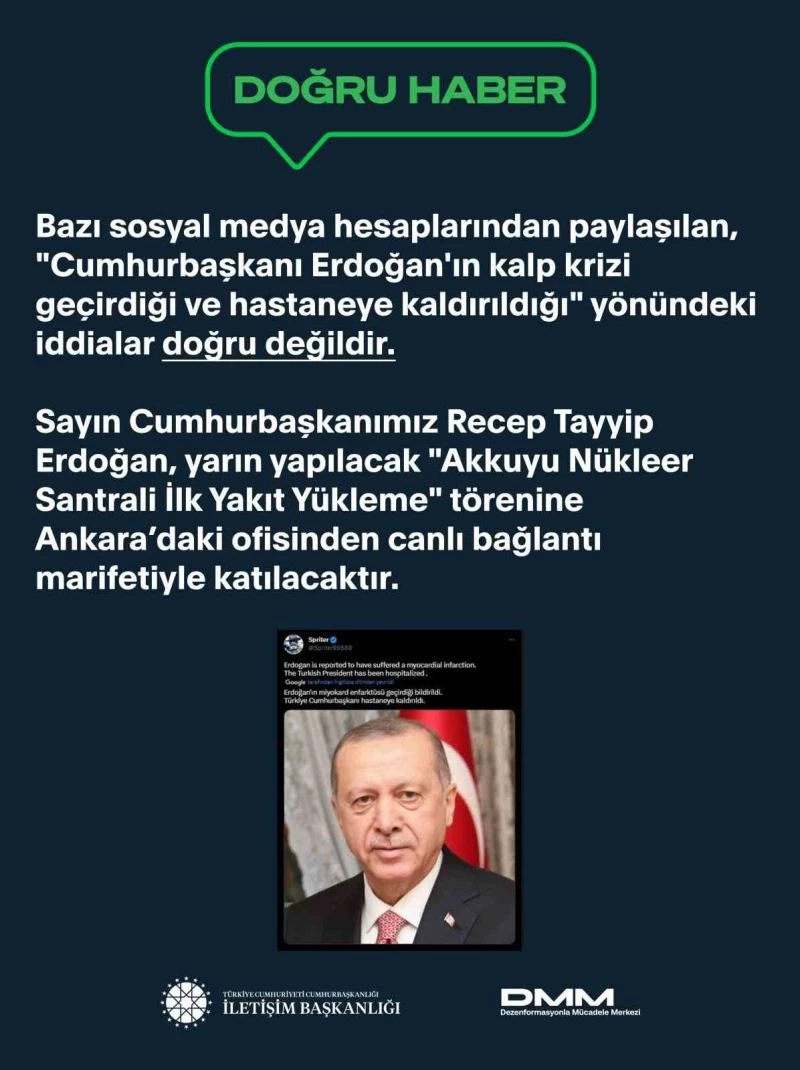 İletişim Başkanlığı: 