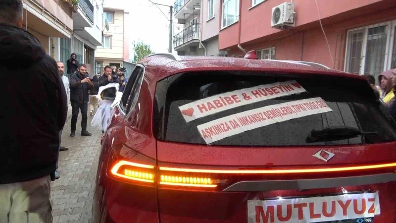 Dünya evine yerli ve milli otomobil Togg’la girdiler
