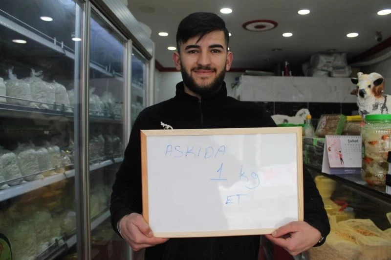 Askıda ekmeğin, yemeğin ardından Bayburt’ta bir ilk: ’Askıda et’
