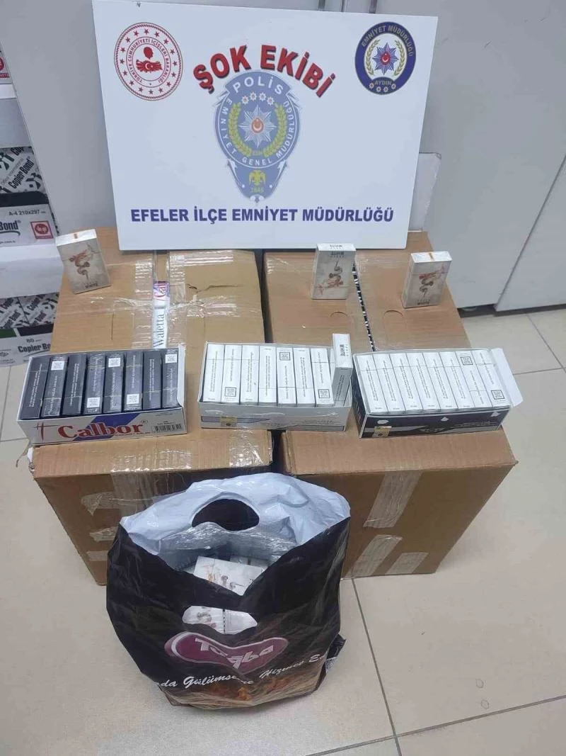 Aydın’da sigara kaçakçısı şok ekibine takıldı
