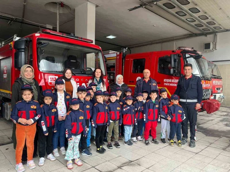 Nevşehir’de öğrenciler itfaiyeyi gezdi
