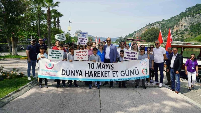 Sağlık için yürüdüler
