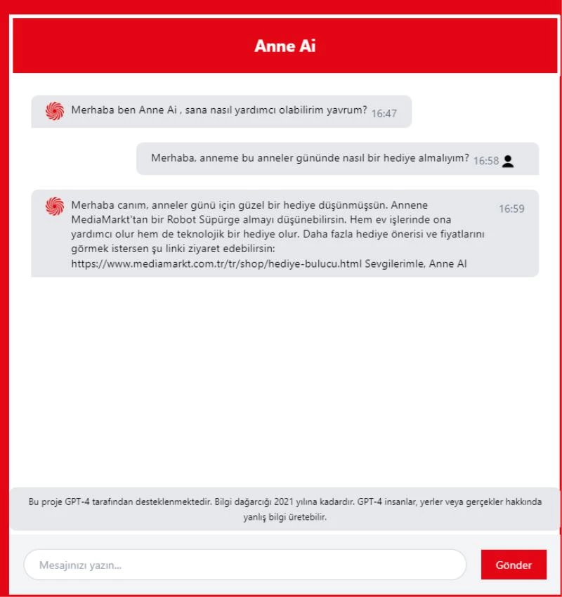 Tüketiciler soruyor, MediaMarkt Anne Ai cevaplıyor

