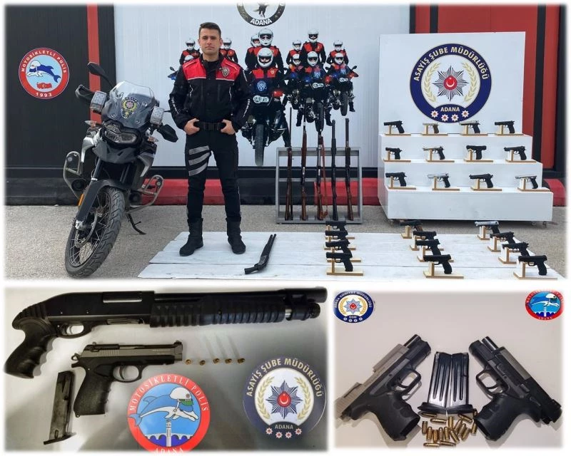 Adana’da 101 ruhsatsız silah ele geçirildi
