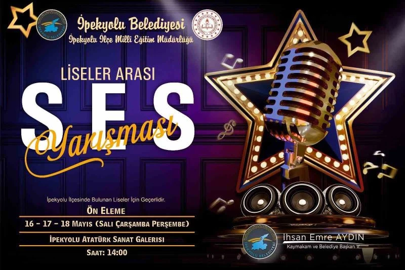 İpekyolu’nda ‘Liseler Arası Ses Yarışması’ başlıyor
