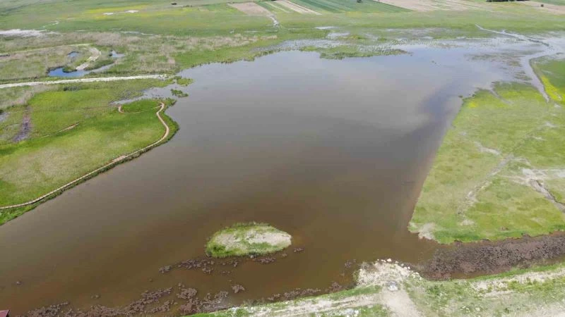 Kaz Gölü eşsiz güzelliğiyle mest ediyor
