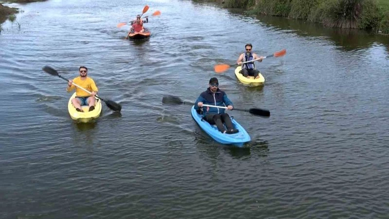 Kuş Cenneti kanolarla şenlendi
