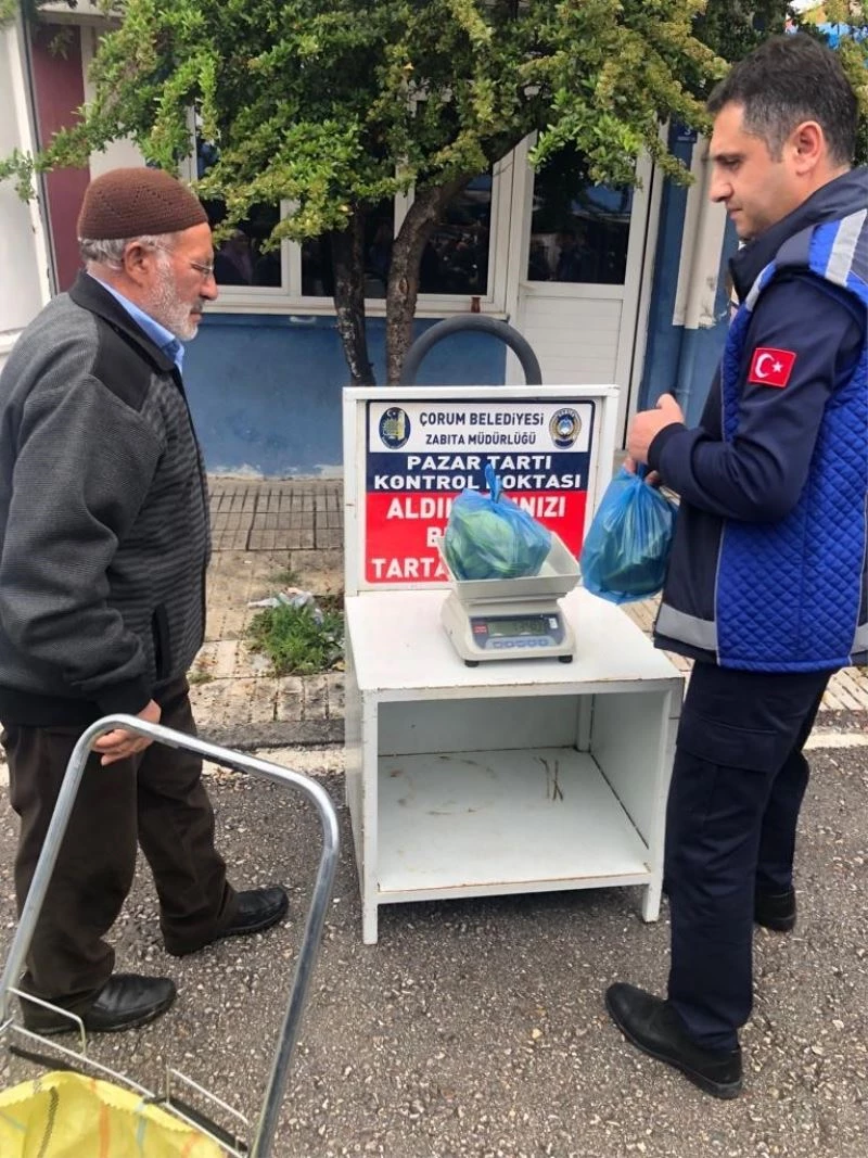 Zabıta ekipleri semt pazarlarında denetim yaptı
