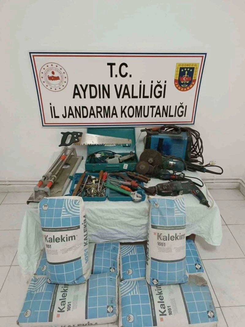 İnşaat hırsız jandarmadan kaçamadı
