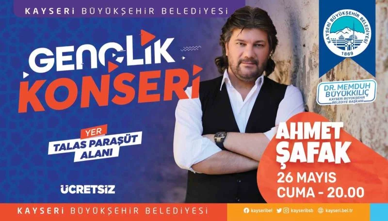 Büyükşehir’den gençliğe ‘Ahmet Şafak’ konseri

