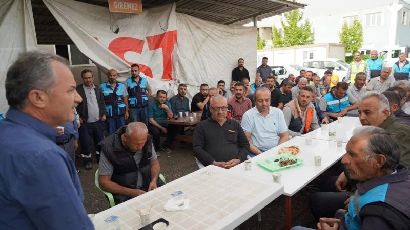 Başkan Kılınç’tan ASKİM personeline ziyaret
