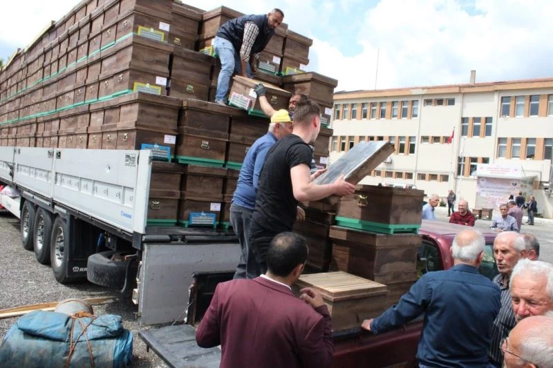 Bin 400 arı kovanı dağıtıldı, hedef mevcut 80 bin sayısını 250 bine çıkartmak
