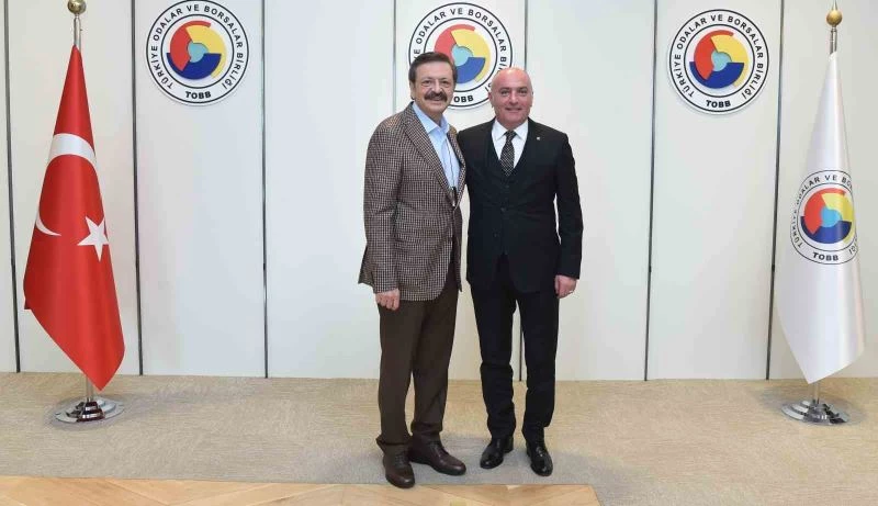 Başkan Özakalın, TOBB Başkanı Hisarcıklıoğlu’nu ziyaret etti
