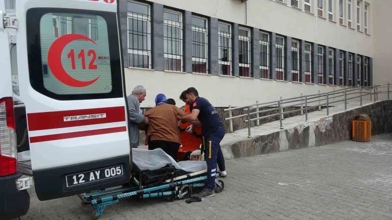 Bingöl’de yaşlı ve hastalar ambulansla sandığa götürülüyor
