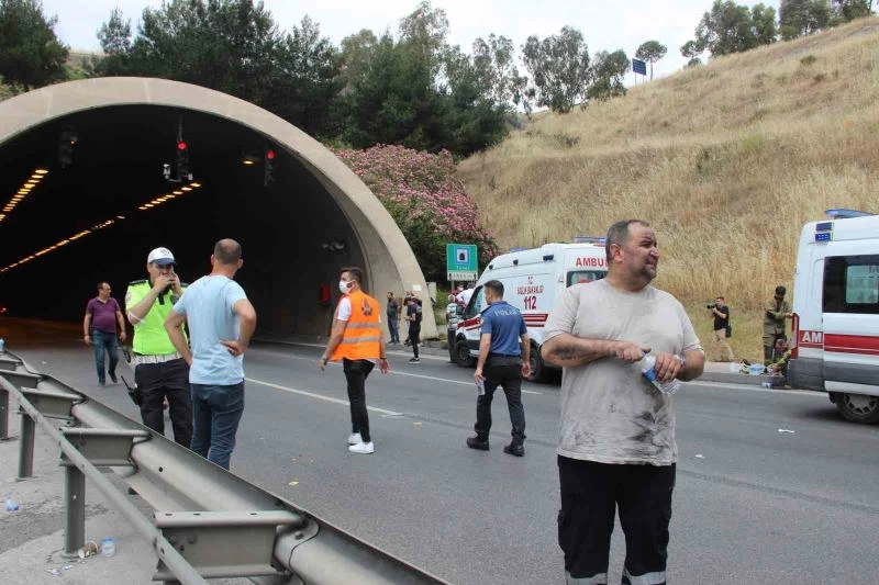 İzmir’de otoyol tünelindeki yangında yaralı sayısı 25’e yükseldi
