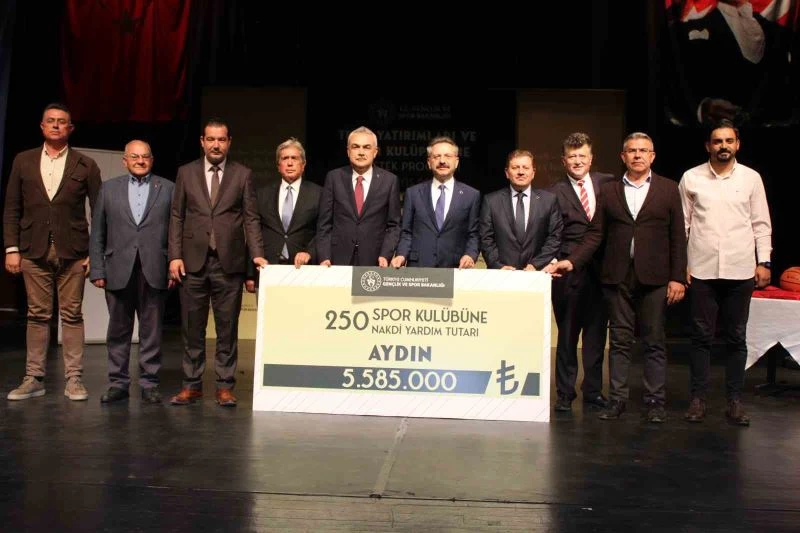 Aydın’da 250 amatör spor kulübüne 6 milyonluk destek
